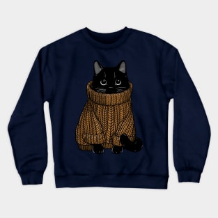 Cozy Autumn Sweater Cat Crewneck Sweatshirt